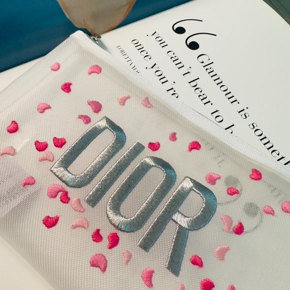 New Christian Dior Floral Design Pouch - Picture 5 of 8